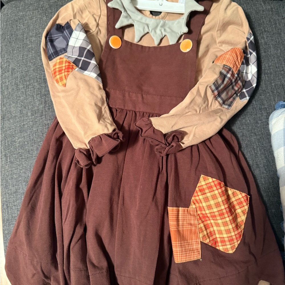 Charming Brown Kids Casual Dress